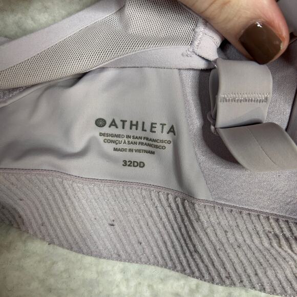 Athleta Size 32DD Advanced Racerback Adjustable Bra High Impact Lilac Lavender - Picture 4 of 7